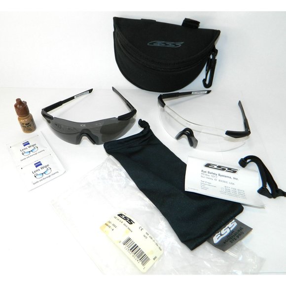 ESS Military Issue ICE 2X Custom Fit Frameless Eye Protection Glasses - Picture 2 of 15